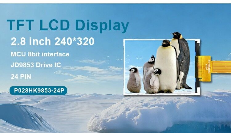Polcd IPS Moduły 2.8' 240*320 Panel Spi interfejs JD9853 IC Ekran 2.8 Inch Tft LCD