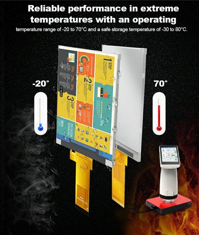 Polcd 4-calowy ekran LCD 480*RGB*800 Wyświetlacz pionowy -20~70 szerokości Temperatura pracy Moduł przemysłowy LCD