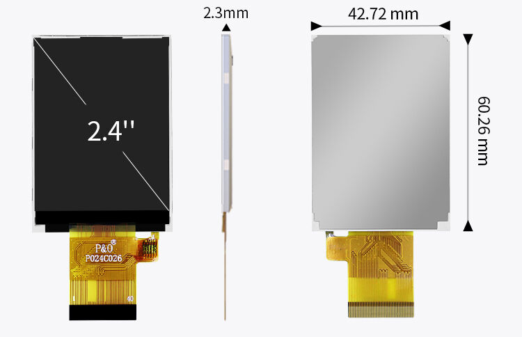 Polcd 3.3V LCM Zasilanie Ekranu Dotykowego Wyświetlacza 2.4 cala Moduł LCD Panel