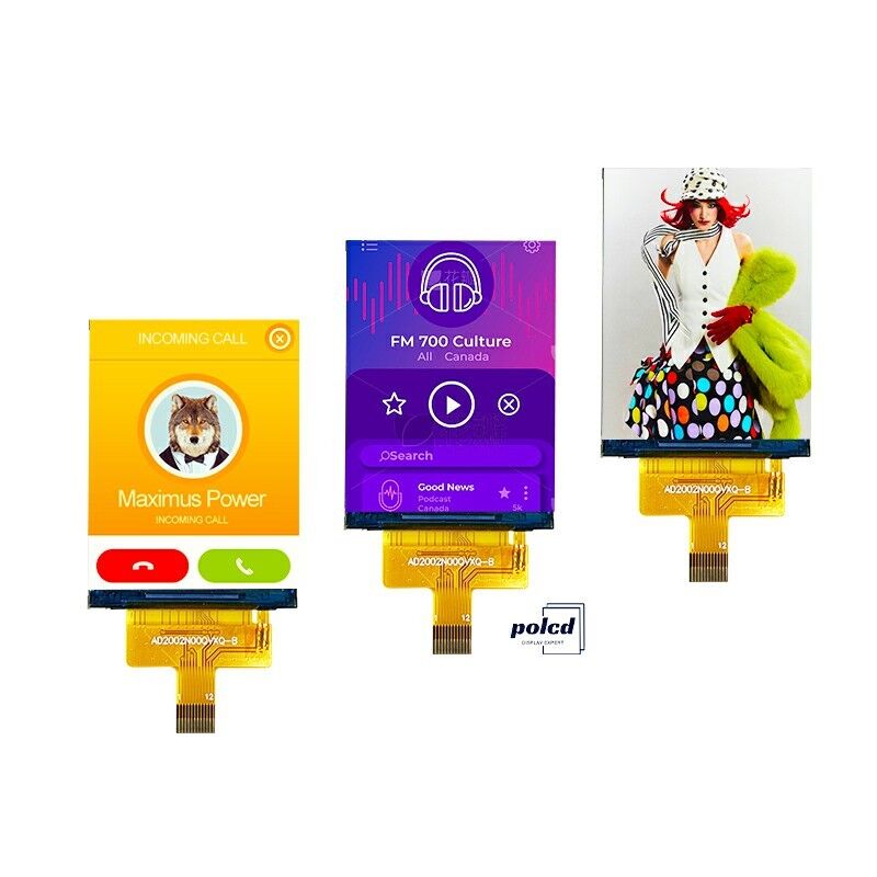 Polcd 240*320 2'' Kolorowy wyświetlacz LCD o wysokiej jasności, interfejs SPI, IPS TFT, aktywna matryca LCD
