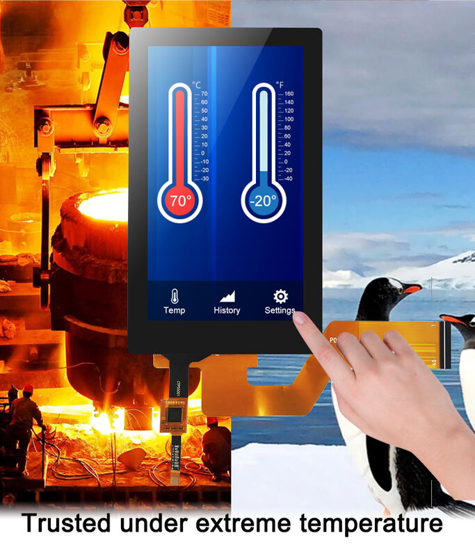 Polcd Wysokiej jasności 5,5-calowy moduł ekranu TFT 720x1280 40 PIN wyświetlacz LCD dla przemysłu medycznego