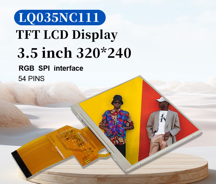 Polcd LQ035NC111 3,5 cala LCD Panel Module 320x240 RGB SPI Interfejs kolor 54 pin Square TFT LCM Display