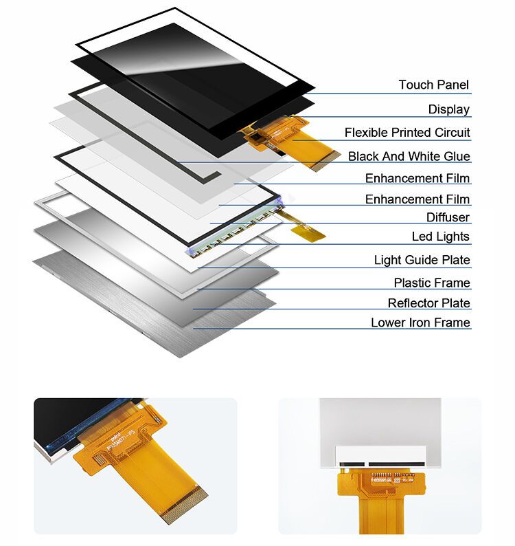 Moduł LCD Polcd 3,5 cala 320x480 pikseli Ekran IPS ILI9488 Interfejs SPI MCU Wyświetlacz TFT