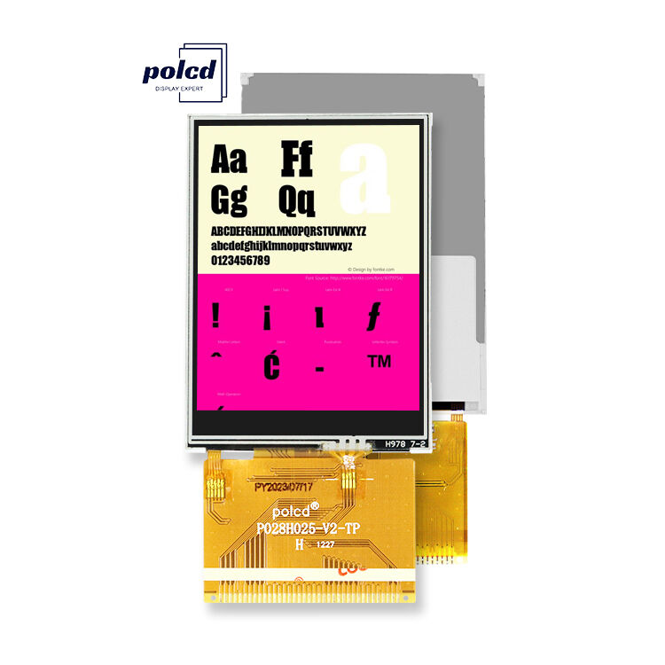 Polcd 240x320 rozdzielczość 37 pinów TFT LCD ILI9341V napęd IC 2,8 cali Ekran dotykowy