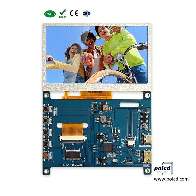 Polcd 4.3 5 Inch Multi-function HD-MI Controller Board Universal Touch LCD Driver Board dla wyświetlacza IPS Raspberry Pi