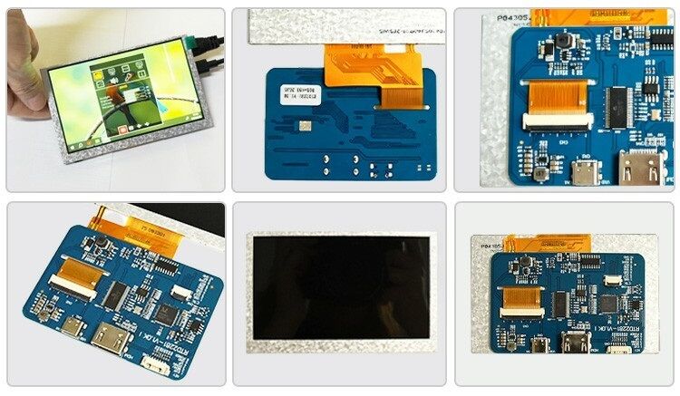 Polcd klasy przemysłowej 4,3 5-calowy moduł wyświetlacza LCD o rozdzielczości 800x480 płyta sterownicza interfejsu H-DM-I