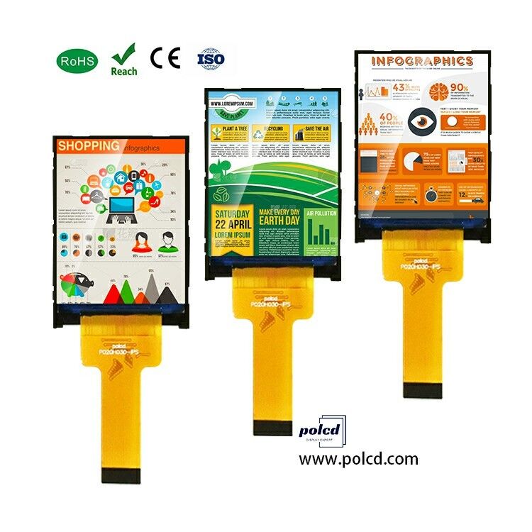 Polcd 2 cali 240*320 Ekran IPS Transmisywny ST7789V 300 nit 20 pin interfejs MCU TFT LCD Module Display