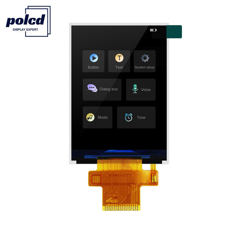 Polcd 18-pinowy wyświetlacz LCD 2.4 Spi Tft ST7789V2 Wyświetlacz dotykowy Tft