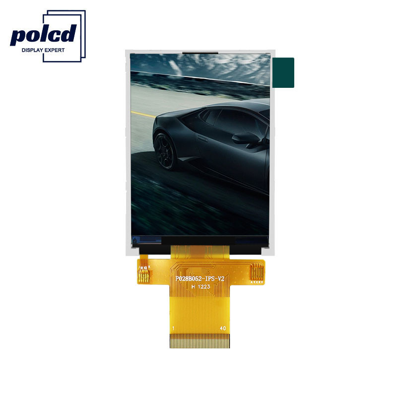 Polcd RoHS Mały ekran Tft 18-bitowy 2,8-calowy wyświetlacz Tft 240x320 pikseli