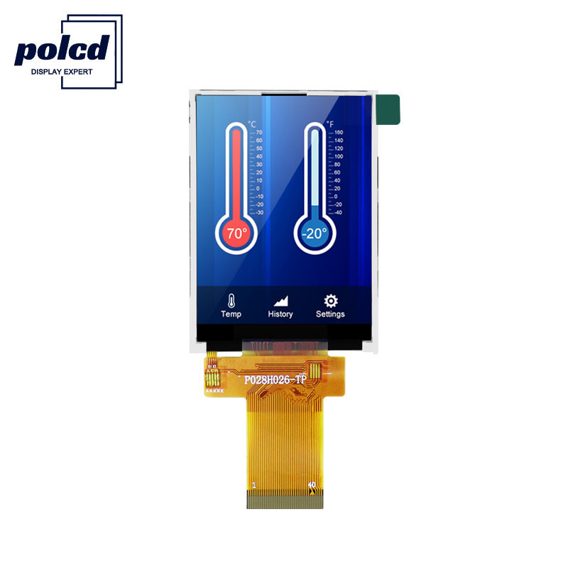 Polcd ILI9341V 2,8-calowy ekran dotykowy Tft Lcd 350 Nit Lcd do zastosowań medycznych