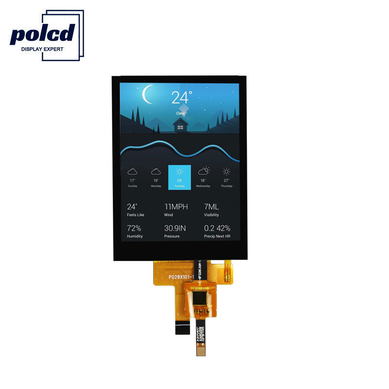 Polcd 240X320 Tft Lcd pojemnościowy ekran dotykowy ST7789V 2.8 Tft Lcd nakładka Raspberry Pi