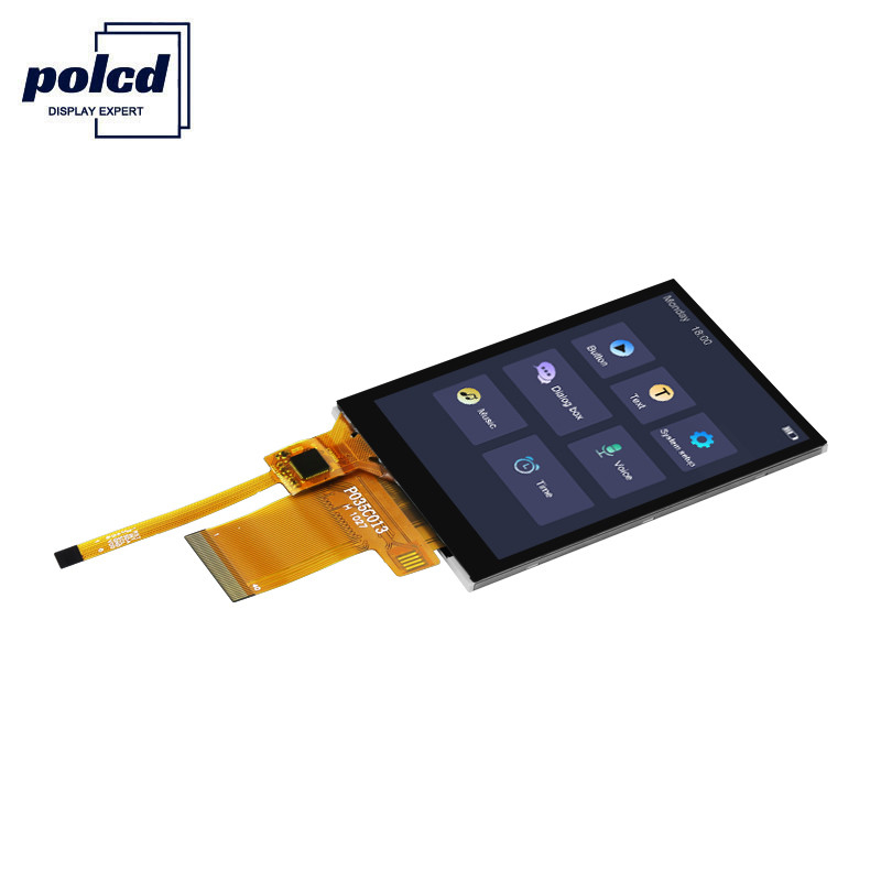 Polcd 450 Jasność Tft Pojemnościowy 8080 MCU 3,5-calowy ekran dotykowy Tft Lcd