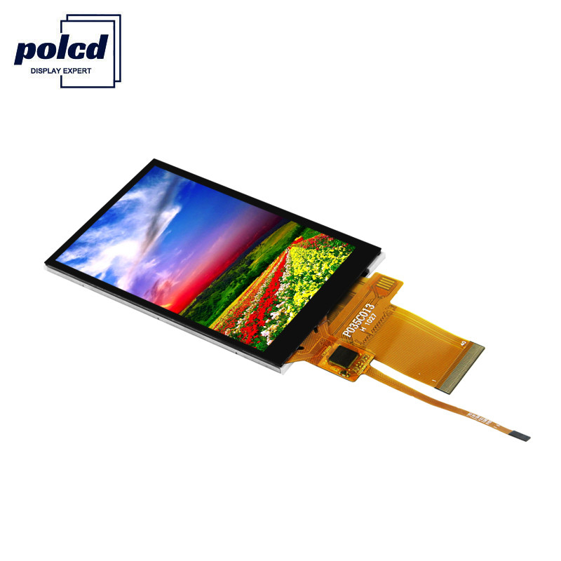 Polcd 450 Jasność Tft Pojemnościowy 8080 MCU 3,5-calowy ekran dotykowy Tft Lcd