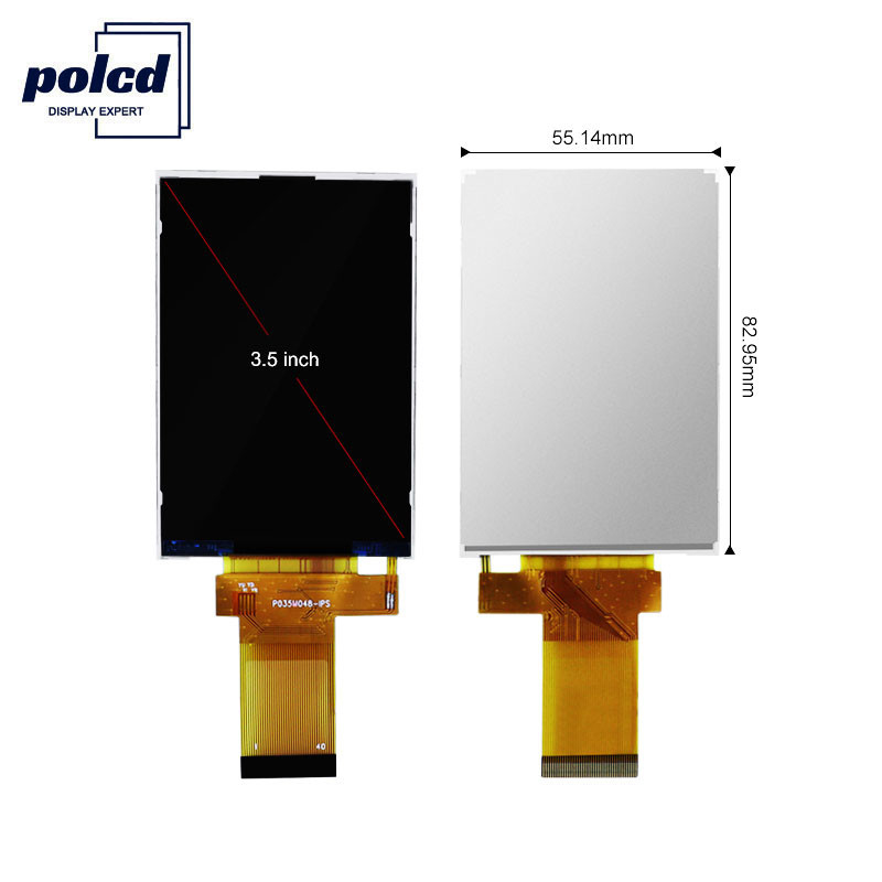 Polcd 350 Nit 800X480 5-calowy wyświetlacz Ips 18-bitowy wyświetlacz RGB Ips Tft 153 * 153 Um