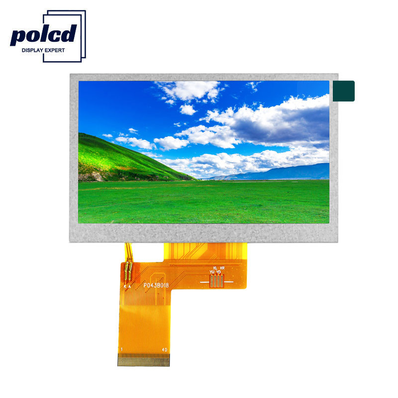 Polcd Brightness 300 4,3-calowy wyświetlacz Tft Lcd 800X480 TFT Rezystancyjny ekran dotykowy