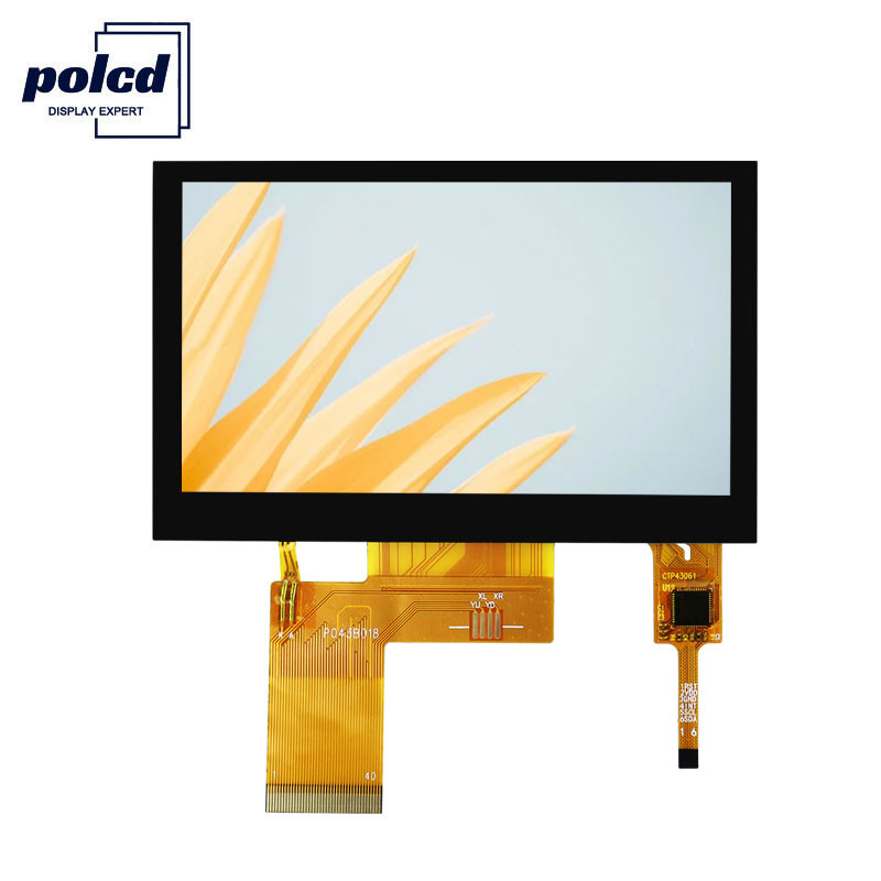 Polcd Pixel 800x480 Tft Pojemnościowy Dotykowy RGB 24 Bit 4.3 Tft Ekran Dotykowy Lcd