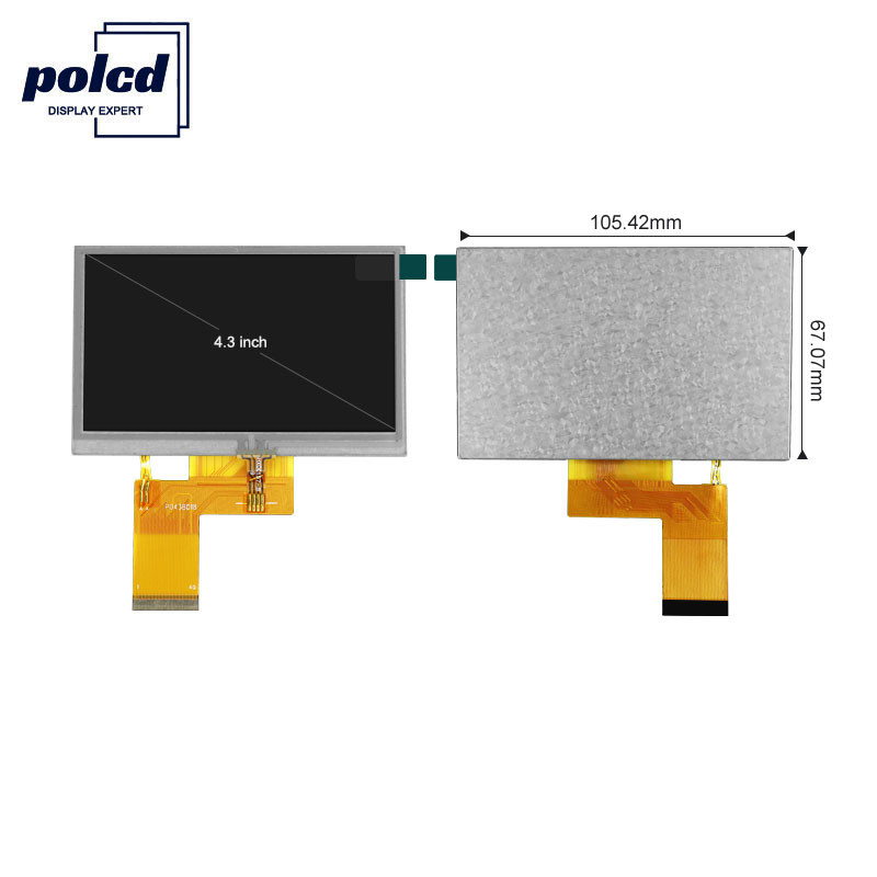 Polcd 800X480 Lcd Tft 4,3 cala 280 Q38 Nit Ekran dotykowy Raspberry Pi