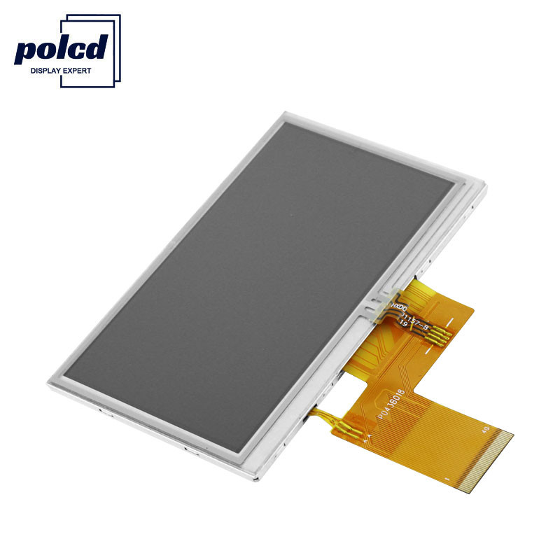 Polcd RGB 24-bitowy 4,3-calowy wyświetlacz Tft 300 nitów Tft Pojemnościowy ekran dotykowy