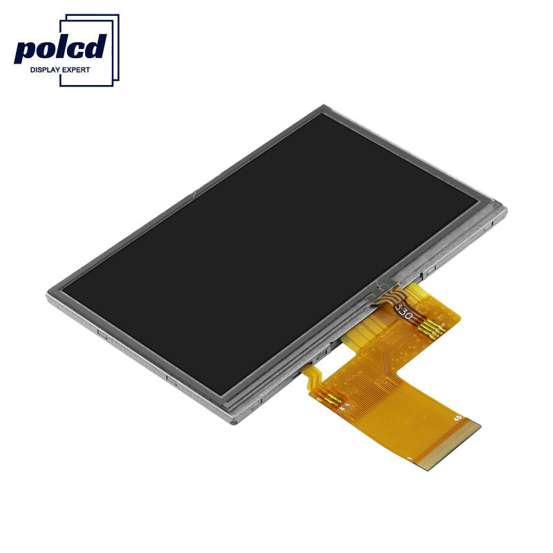Polcd RGB 24-bitowy 4,3-calowy wyświetlacz Tft Lcd 480x272 Przemysłowy ekran dotykowy