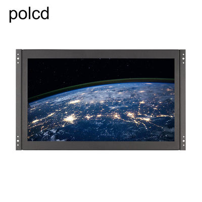 Polcd Metalowy ścienny wbudowany 15,6-calowy monitor LCD Przemysłowy port IPS HDMI VGA