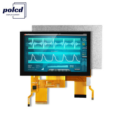 800x480 rozdzielczość LCD Tft Panel wyświetleniowy RGB Kolor St7262 Pojemnościowy Panel dotykowy