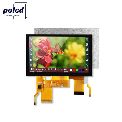 5 cali Ips Tft Lcd Display Transmissive Screen 24 Bit RGB Interface 800*480 Widok