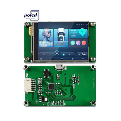 Polcd 2.4 Inch Tft Lcd Module 240*320 Hmi Uart Port Smart Lcd Display Przemysłowy Opór Obraz dotykowy