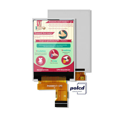 Polcd MCU 8-BITOWY 2-calowy wyświetlacz TFT 30,6 mm IPS TFT LCD