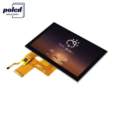 Polcd 300 Nit IPS TFT LCD RGB 24-bitowy 5-calowy ekran LCD do komputera PC ISO9001