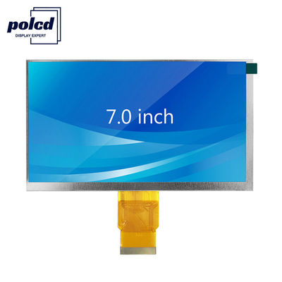 Polcd 300 Nit RoHS 7-calowy wyświetlacz Tft 153,84 mm Wyświetlacz LCD Tft o godzinie 6